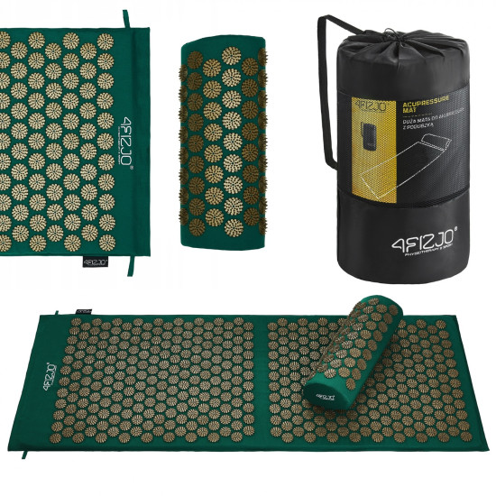 Купить Мат для иглоукалывания  4FIZJO Classic Mat XL Аппликатор Кузнецова Navy Green/Gold в Киеве - фото №1